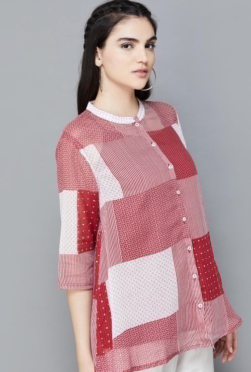 MELANGE Women Printed Tunic with Camisole