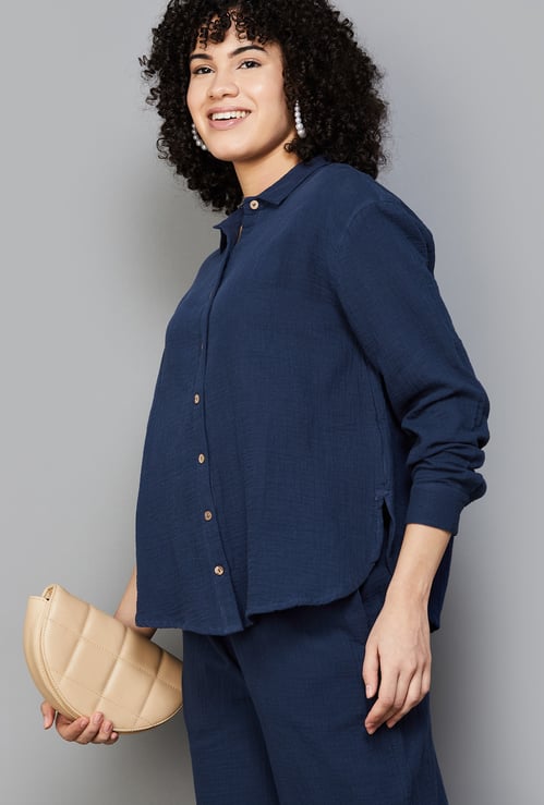 COLOUR ME Women Solid Shirt